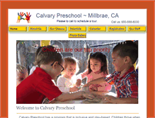 Tablet Screenshot of calvarypreschoolmillbrae.com